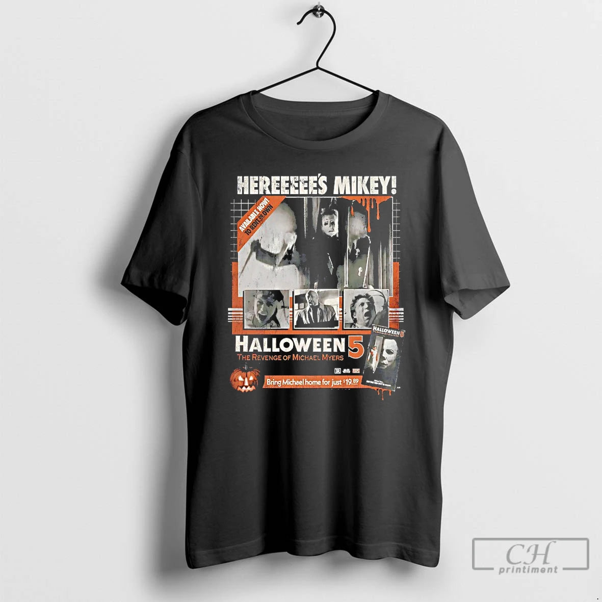 Classic Heres Mikey Halloween 5 The Revenge Of Micheal Myers T Shirts Hoodie, Sweatshirt | InkRitualCo.com