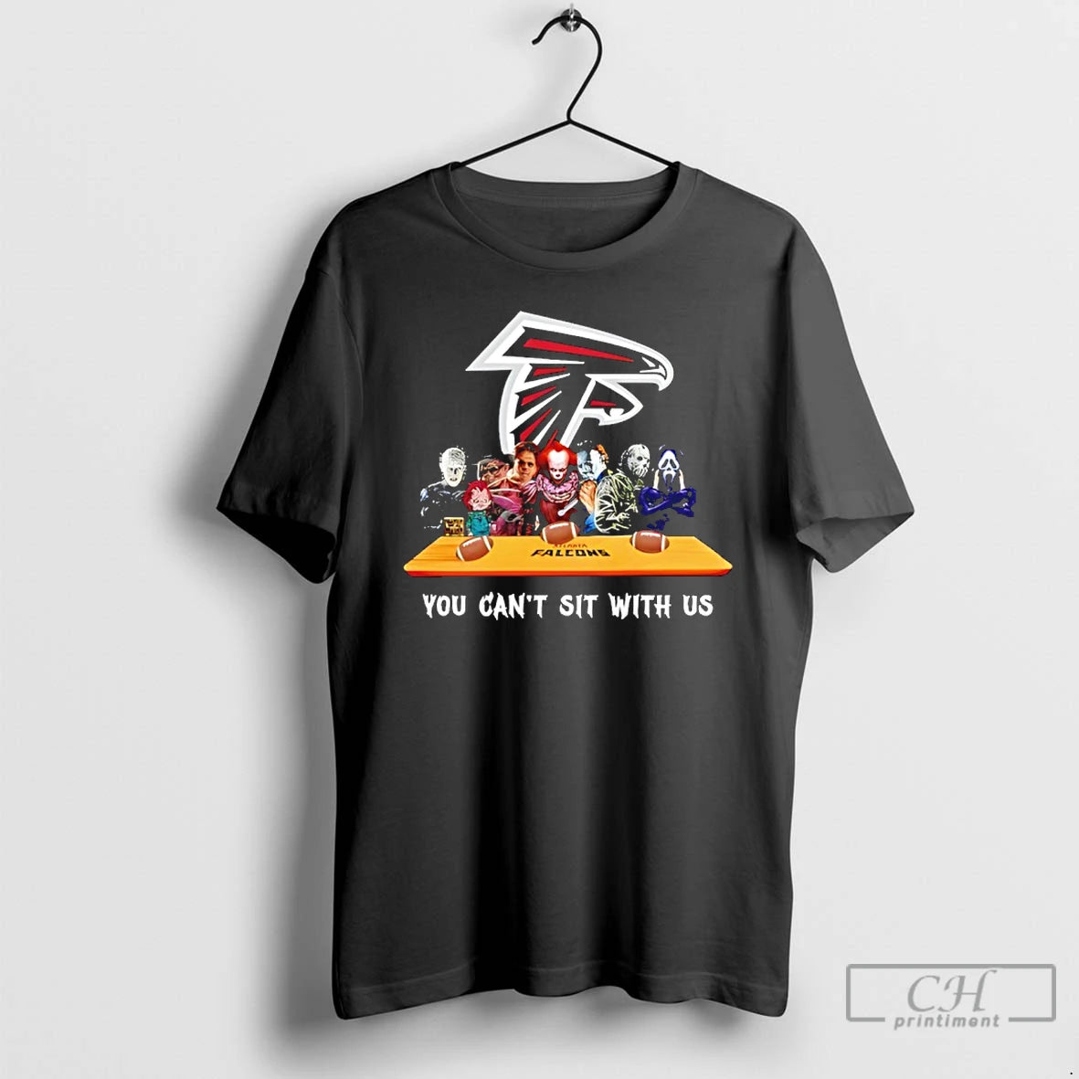 Classic Horror Movie Characters You Cant Sit With Us Atlanta Falcons Halloween T Shirts Hoodie, Sweatshirt | InkRitualCo.com