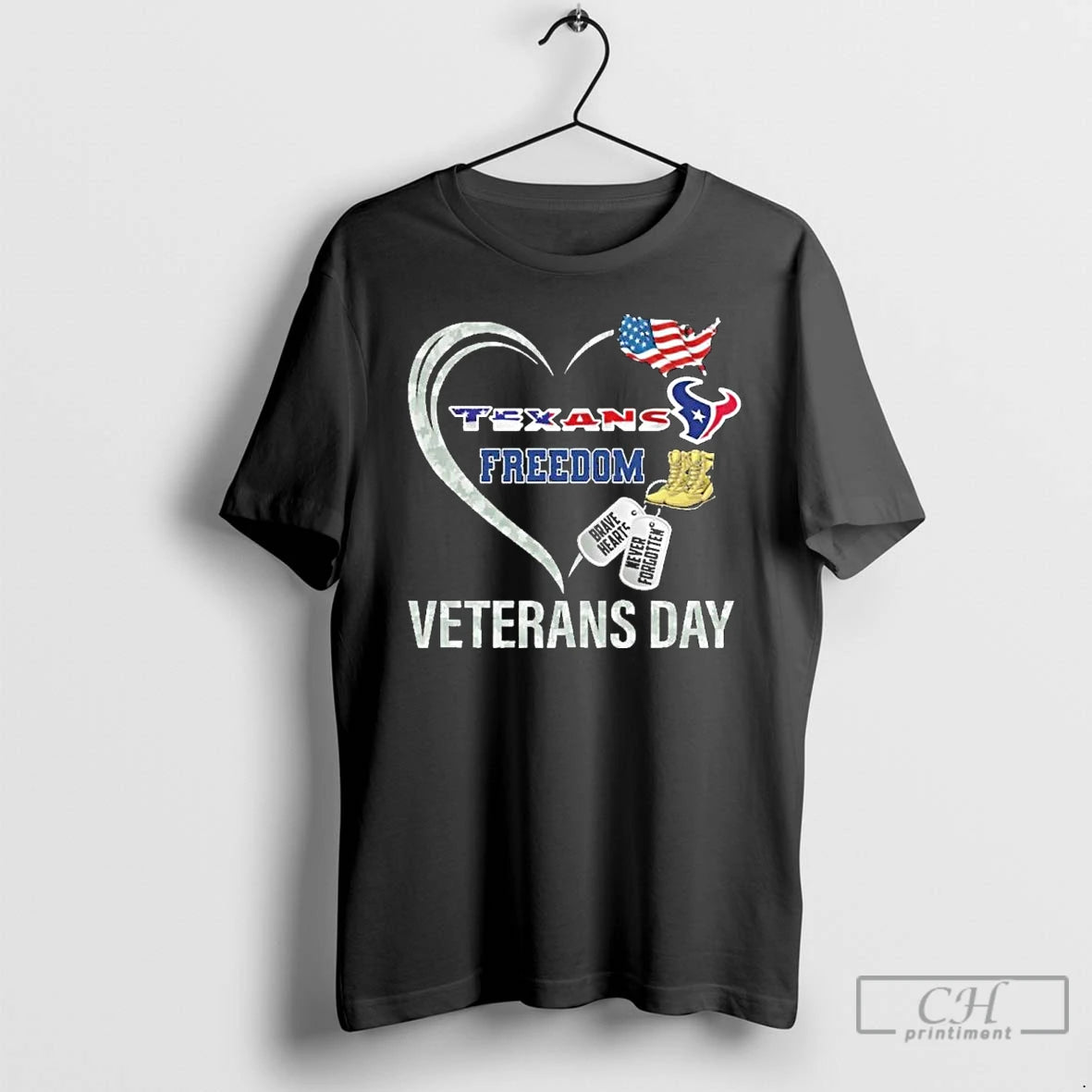 Classic Houston Texans Freedom Veterans Day T Shirts Hoodie, Sweatshirt | InkRitualCo.com