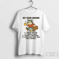 Classic Husky My Four Moods I Need A Coffee Nap Vacation Duct Tape Rope Shovel T-Shirts, Hoodie, Sweatshirt | InkRitualCo.com