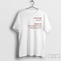 Classic I Put The Disco Back In Disconnecting From Reality T-Shirts, Hoodie, Sweatshirt | InkRitualCo.com