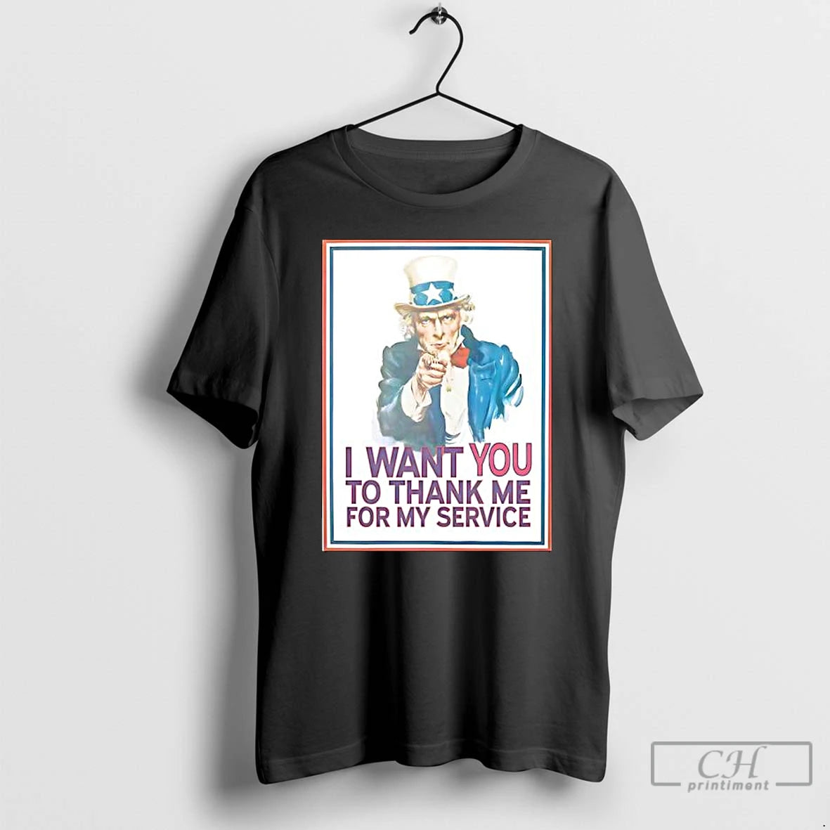 Classic I Want You To Thank Me For My Service Uncle Sam T Shirts Sweater Hoodie, Sweatshirt | InkRitualCo.com