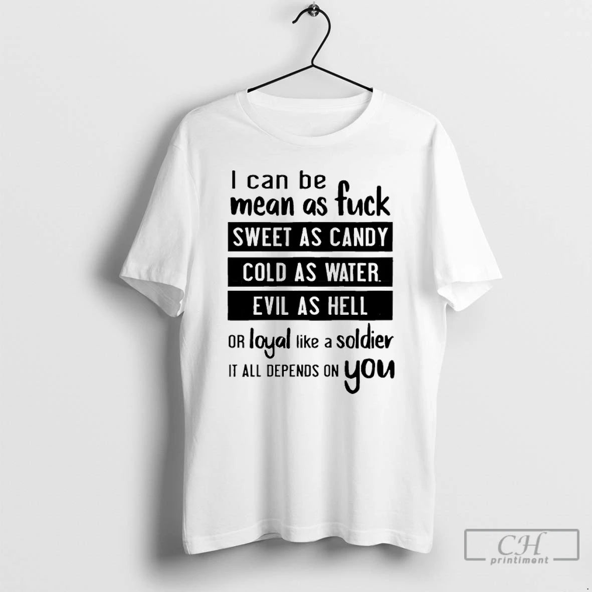 Classic I Can Be Mean As Fuck Sweet As Candy Cold As Water Evil As T-Shirts, Hoodie, Sweatshirt | InkRitualCo.com