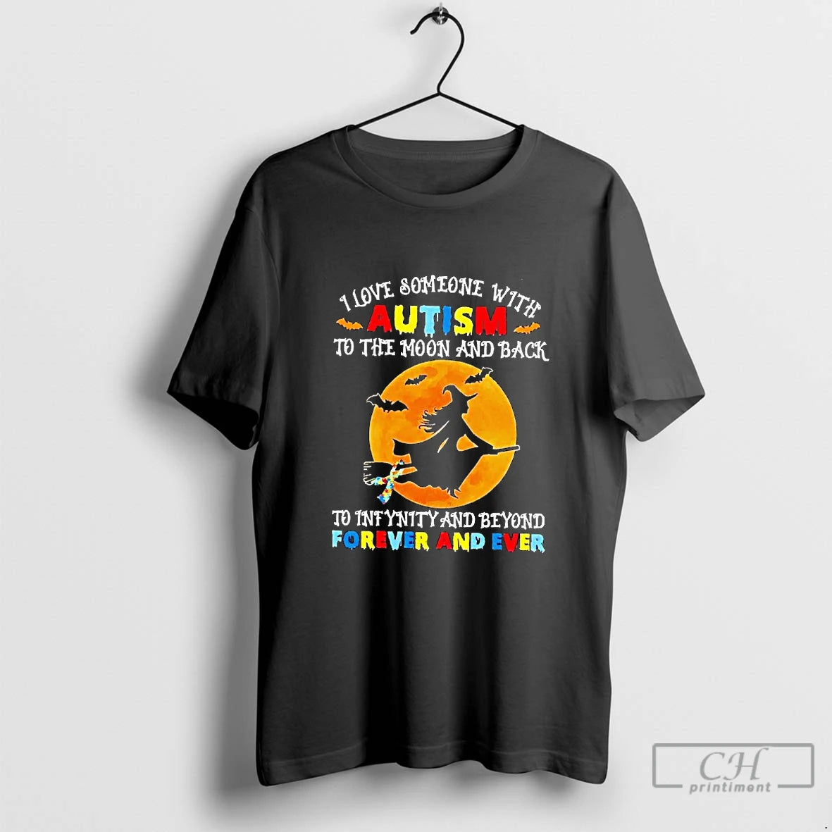 Classic I Love Someone With Autism To The Moon And Back To Infinity And Beyond T-Shirts, Hoodie, Sweatshirt | InkRitualCo.com