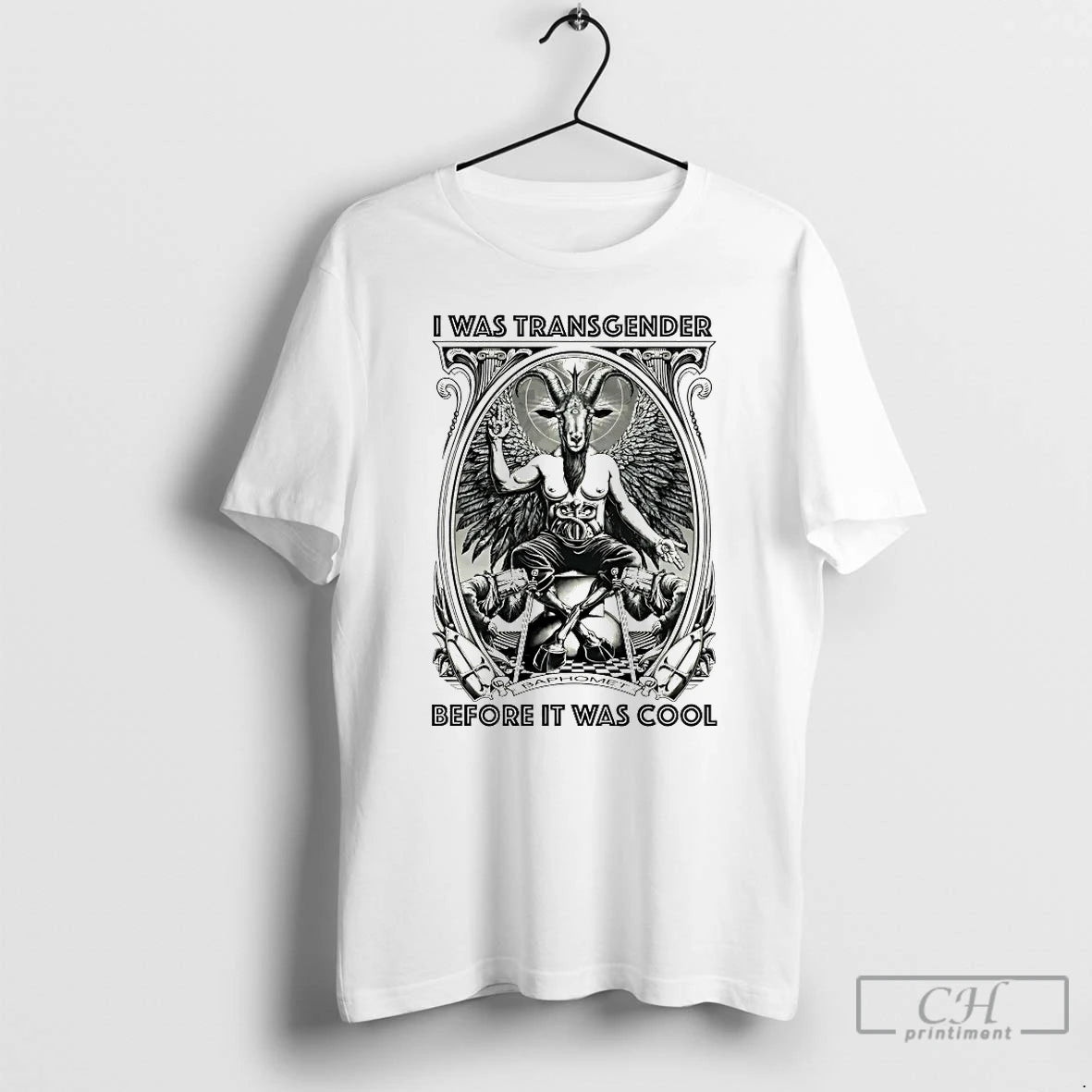 Classic I Was Transgender Before It Was Cool Baphomet T Shirts Hoodie, Sweatshirt | InkRitualCo.com