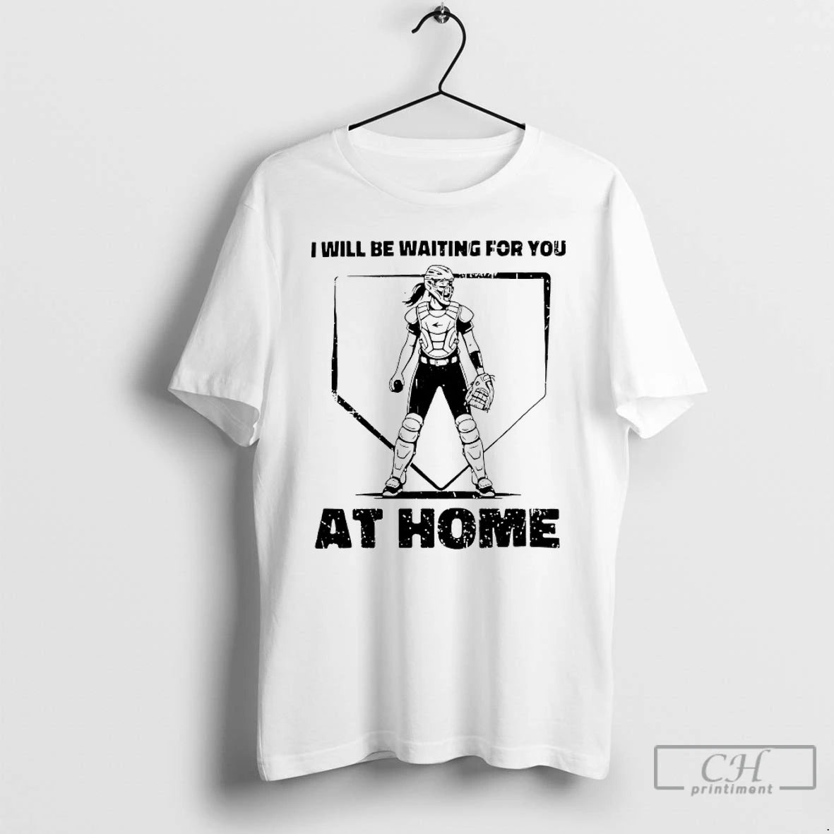 Classic I Will Be Waiting For You At Home Softball Catcher T Shirts Hoodie, Sweatshirt | InkRitualCo.com