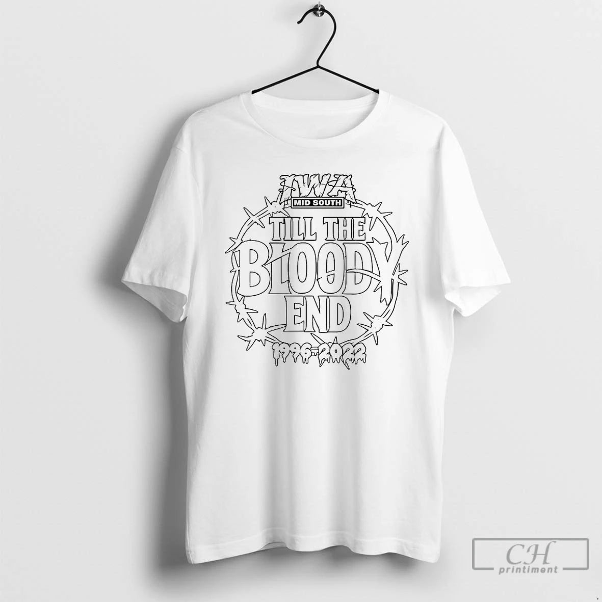 Classic Iwa Mid South Till The Bloody End 1996 2022 T-Shirts, Hoodie, Sweatshirt | InkRitualCo.com