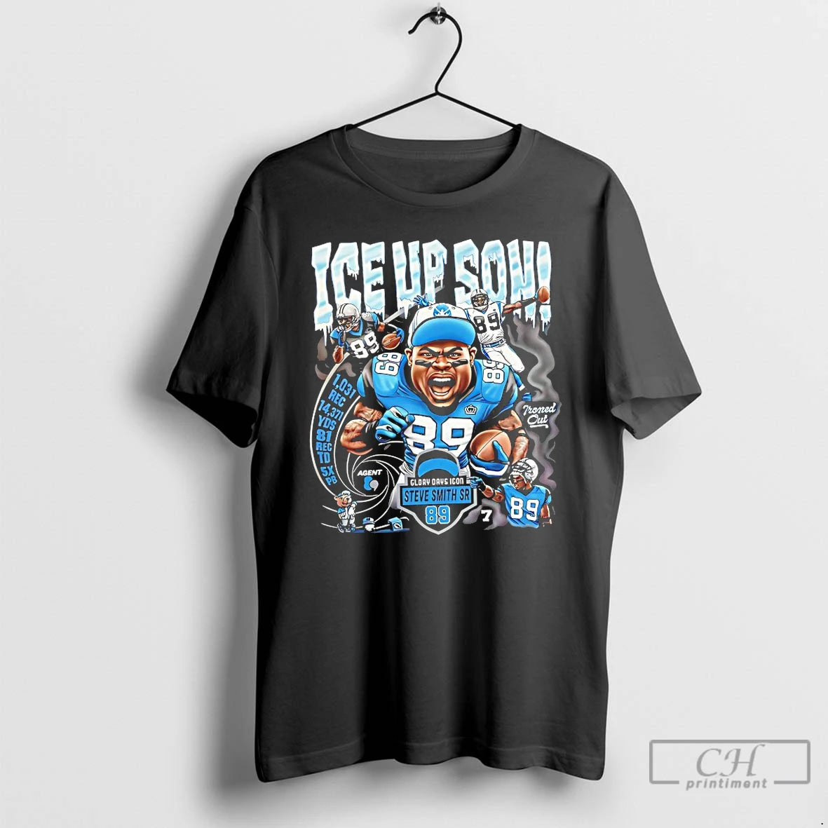 Classic Ice Up Son Glory Days Icon Steve Smith Sr Carolina Panthers T Shirts Hoodie, Sweatshirt | InkRitualCo.com