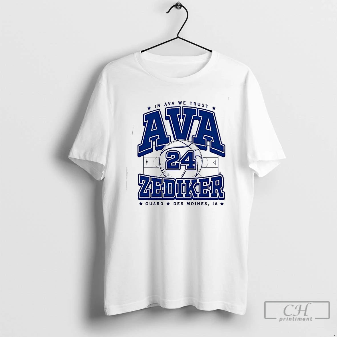 Classic In Ava Zediker We Trust Guard Des Moines Ia T-Shirts, Hoodie, Sweatshirt | InkRitualCo.com