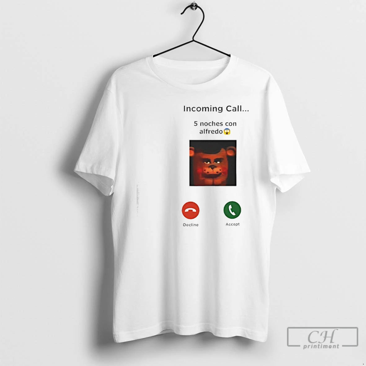 Classic Incoming Call 5 Noches Con Alfredo Decline Accept T-Shirts, Hoodie, Sweatshirt | InkRitualCo.com