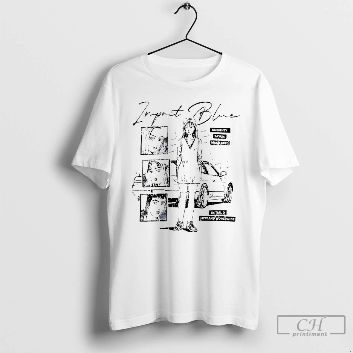Classic Initial D Impact Blue Sileighty Mako Sato Sayuki Anime T-Shirts, Hoodie, Sweatshirt | InkRitualCo.com