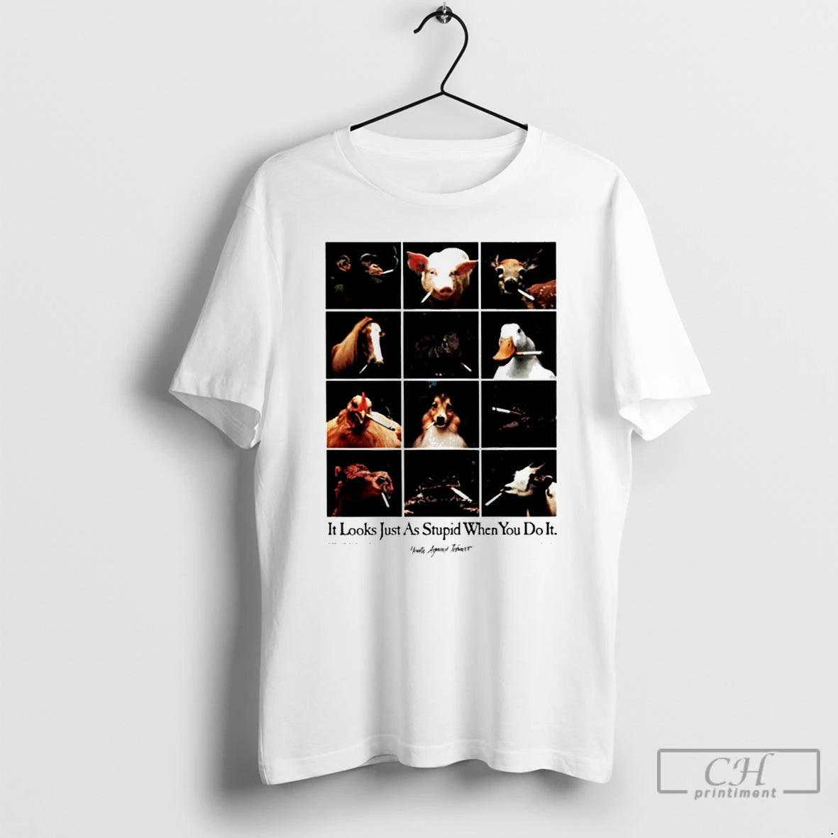 Classic It Looks Just As Stupid When You Do It Animal Smoking T Shirts Hoodie, Sweatshirt | InkRitualCo.com