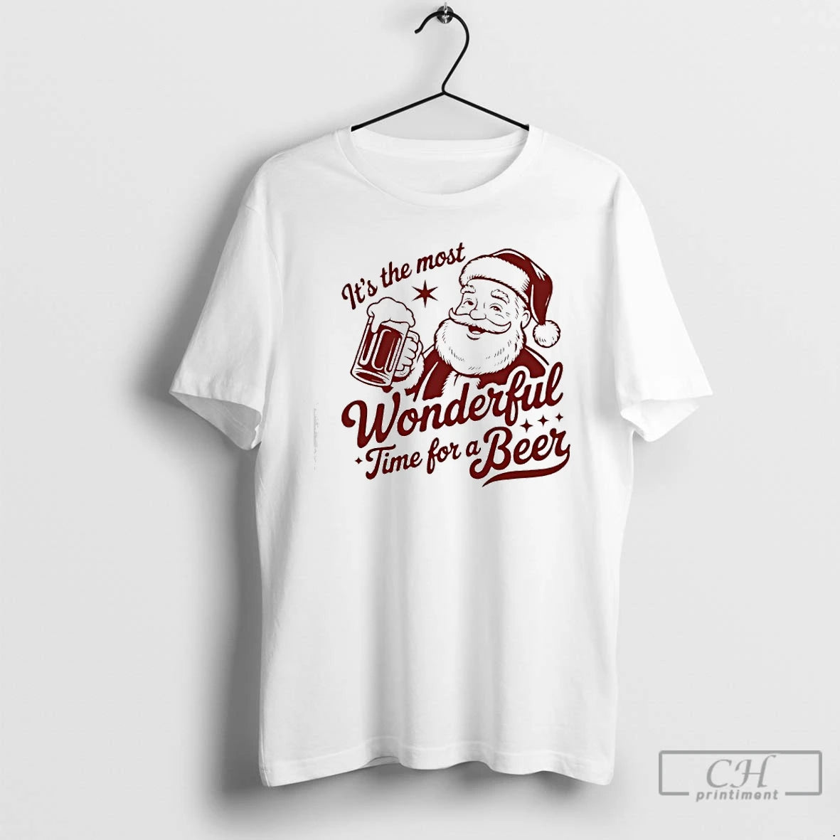 Classic Its The Most Wonderful Time For A Beer Christmas Santa T-Shirts, Hoodie, Sweatshirt | InkRitualCo.com