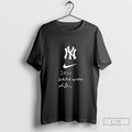 Classic Jjaewwys New York Yankees Indigo Diaz 2025 Game Worn Signature Blackshirt T Shirts Hoodie, Sweatshirt