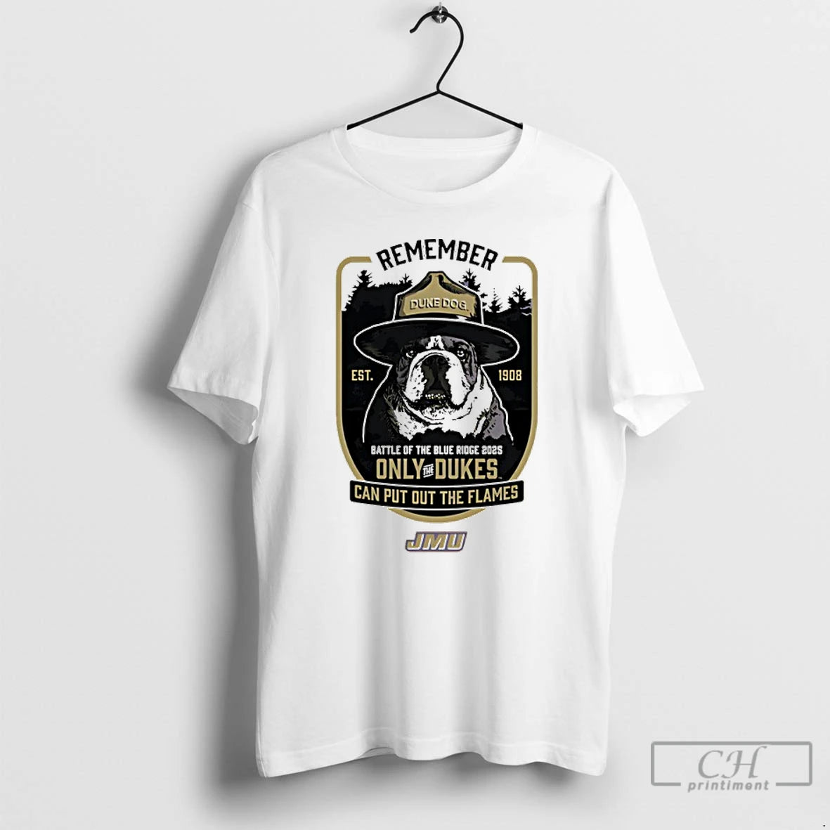 Classic Jmu Dukes Smokey The Duke Dog Battle Of The Blue Ridge 2025 Only The T-Shirts, Hoodie, Sweatshirt | InkRitualCo.com