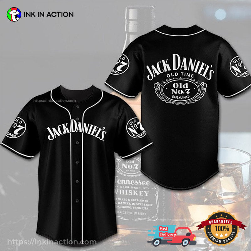 Classic Jack Daniel Old Time Baseball Jersey