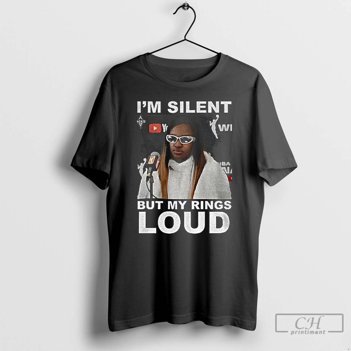 Classic Jackie Young Im Silent But My Rings Loud T Shirts Hoodie, Sweatshirt | InkRitualCo.com