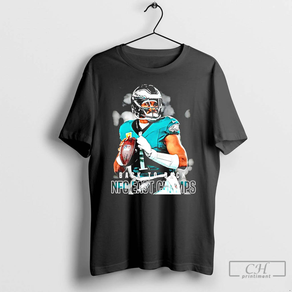 Classic Jalen Hurts 2025 Back To Back Nfc East Champs T-Shirts, Hoodie, Sweatshirt | InkRitualCo.com