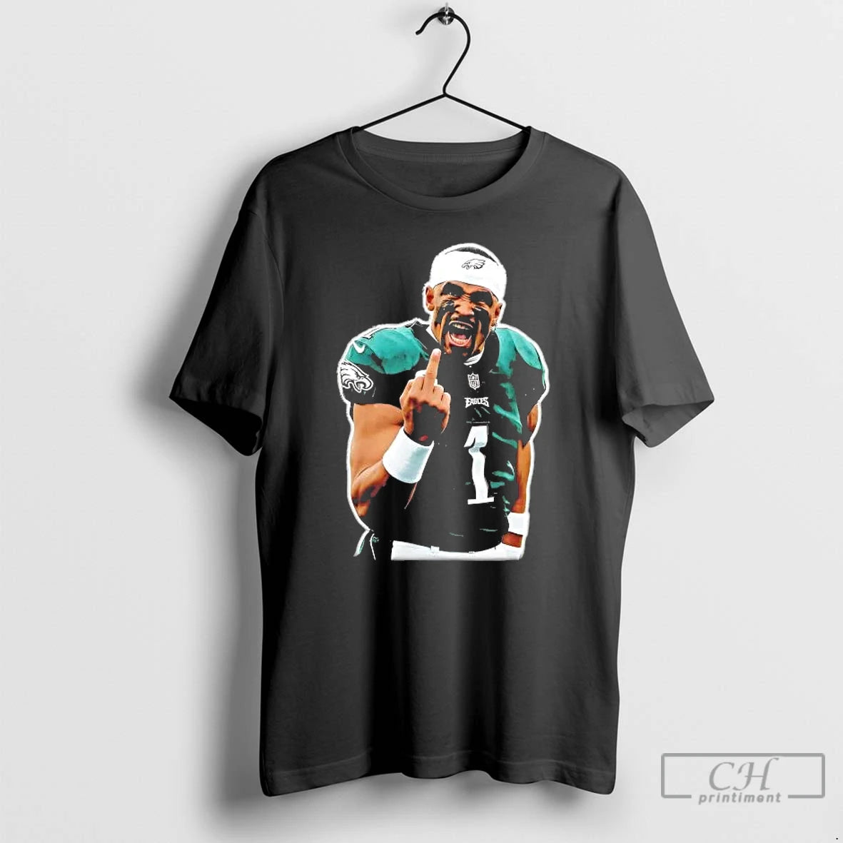 Classic Jalen Hurts Screaming Middle Finger T-Shirts, Hoodie, Sweatshirt | InkRitualCo.com