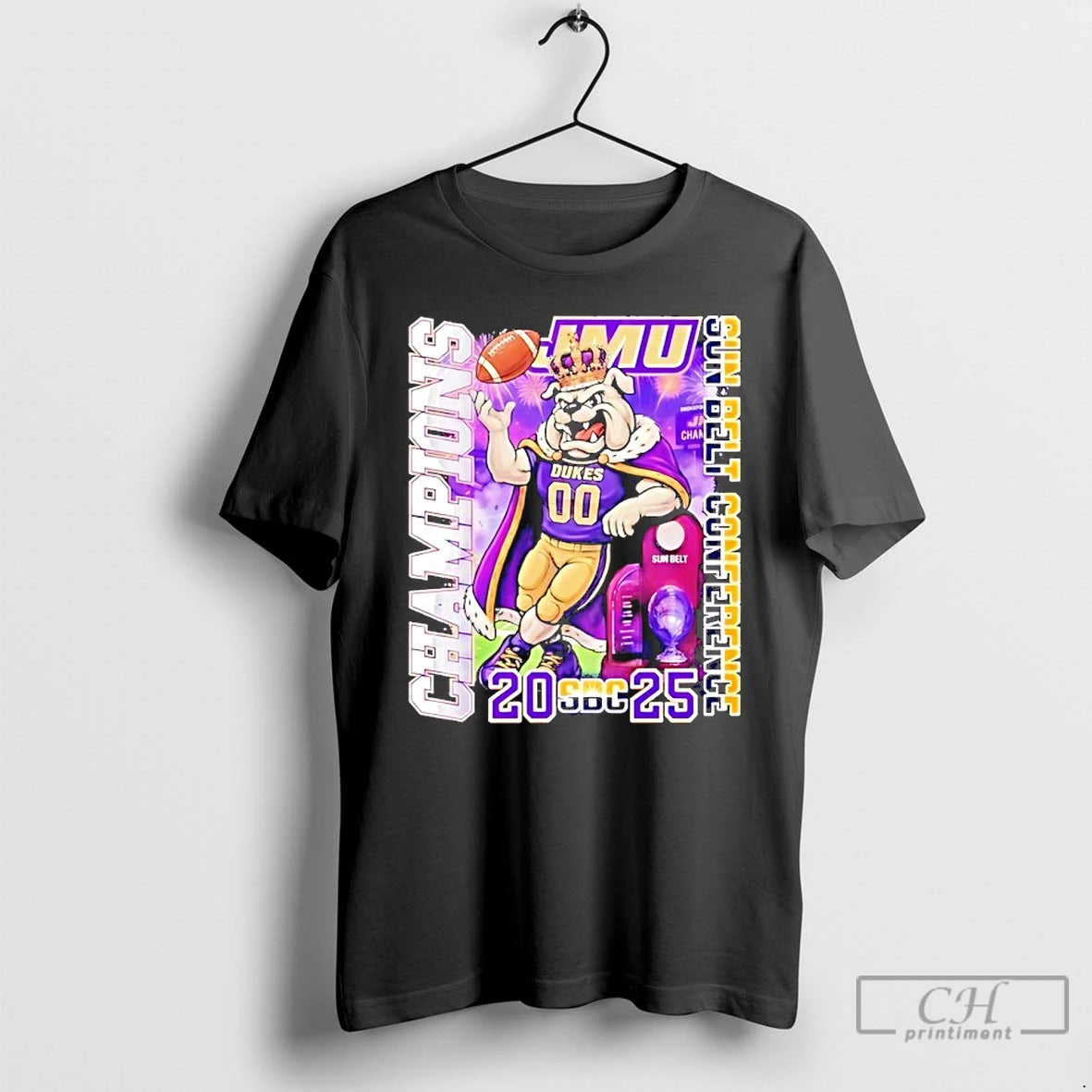 Classic James Madison Dukes Sun Belt Conference Champions Mascot 2025 T-Shirts, Hoodie, Sweatshirt | InkRitualCo.com