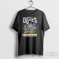 Classic James Madison Dukes Beat Troy Trojans Sun Belt Champions 2025 Mascot T Shirts Sweater Hoodie, Sweatshirt