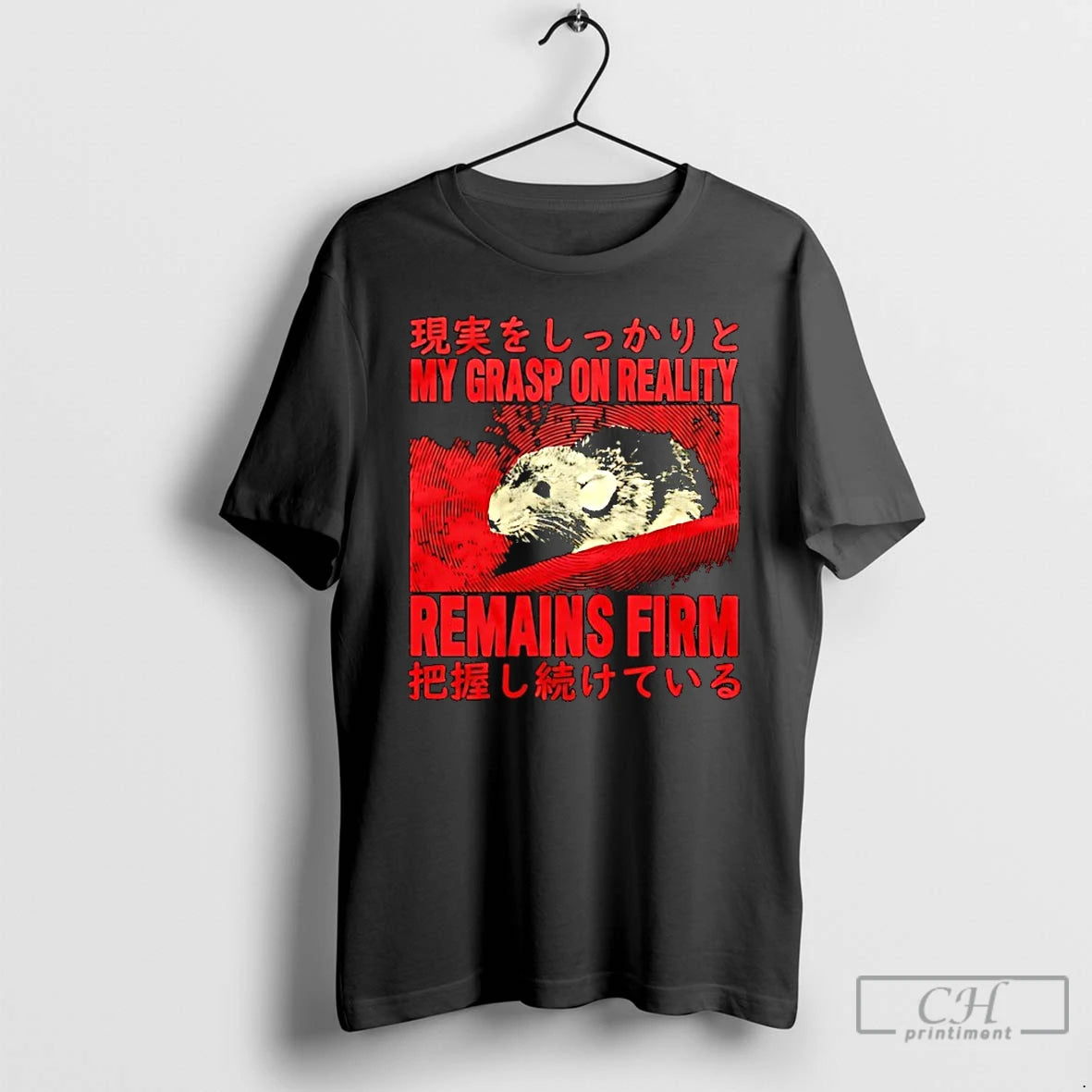 Classic Japanese Rat My Grasp On Reality Remains Firm T-Shirts, Hoodie, Sweatshirt | InkRitualCo.com