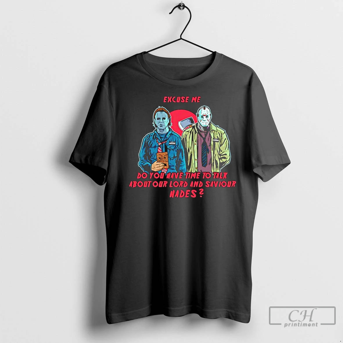 Classic Jason Voorhees And Michael Myers Excuse Me Halloween T-Shirts, Hoodie, Sweatshirt | InkRitualCo.com