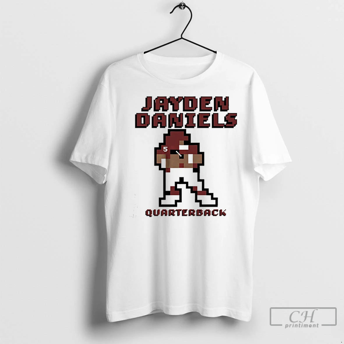 Classic Jayden Daniels Washington Commanders Quarterback Pixel T-Shirts, Hoodie, Sweatshirt | InkRitualCo.com