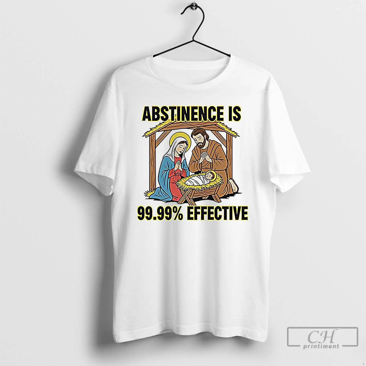 Classic Jesus Abstinence Is 99 99 Effective Meme Christmas T-Shirts, Hoodie, Sweatshirt | InkRitualCo.com