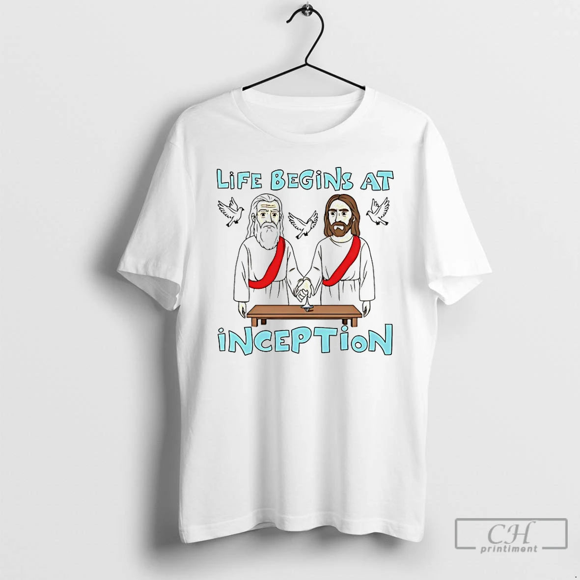 Classic Jesus Life Begins At Conception T-Shirts, Hoodie, Sweatshirt | InkRitualCo.com