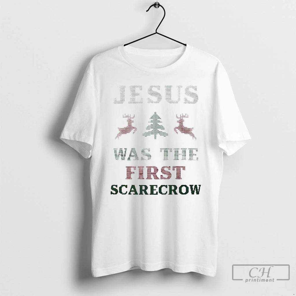 Classic Jesus Was The First Scarecrow Christmas T Shirts Hoodie, Sweatshirt | InkRitualCo.com