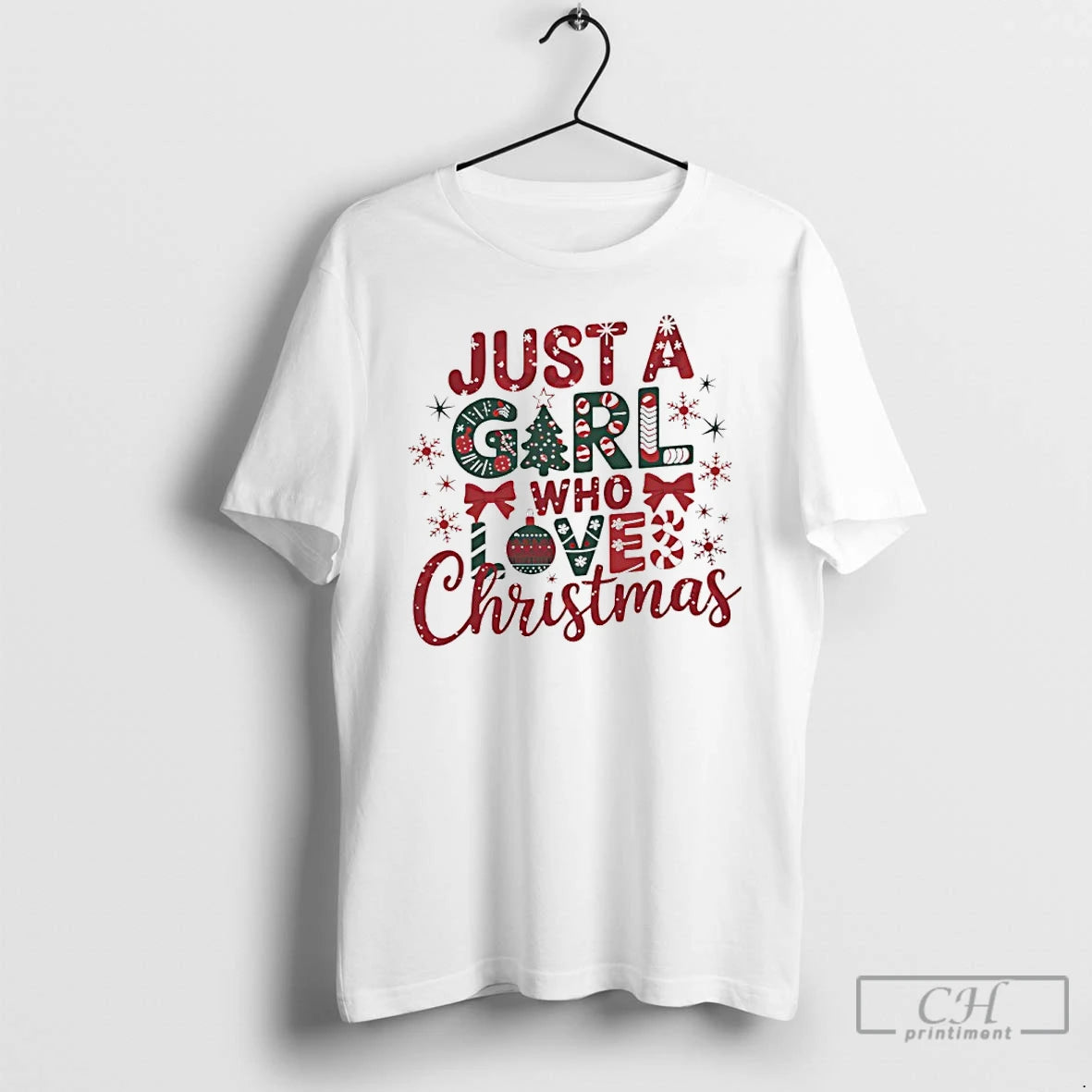 Classic Just A Girl Who Love Christmas T-Shirts, Hoodie, Sweatshirt | InkRitualCo.com