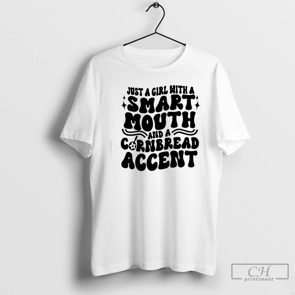 Classic Just A Girl With A Smart Mouth And Cornbread Accent T-Shirts, Hoodie, Sweatshirt | InkRitualCo.com