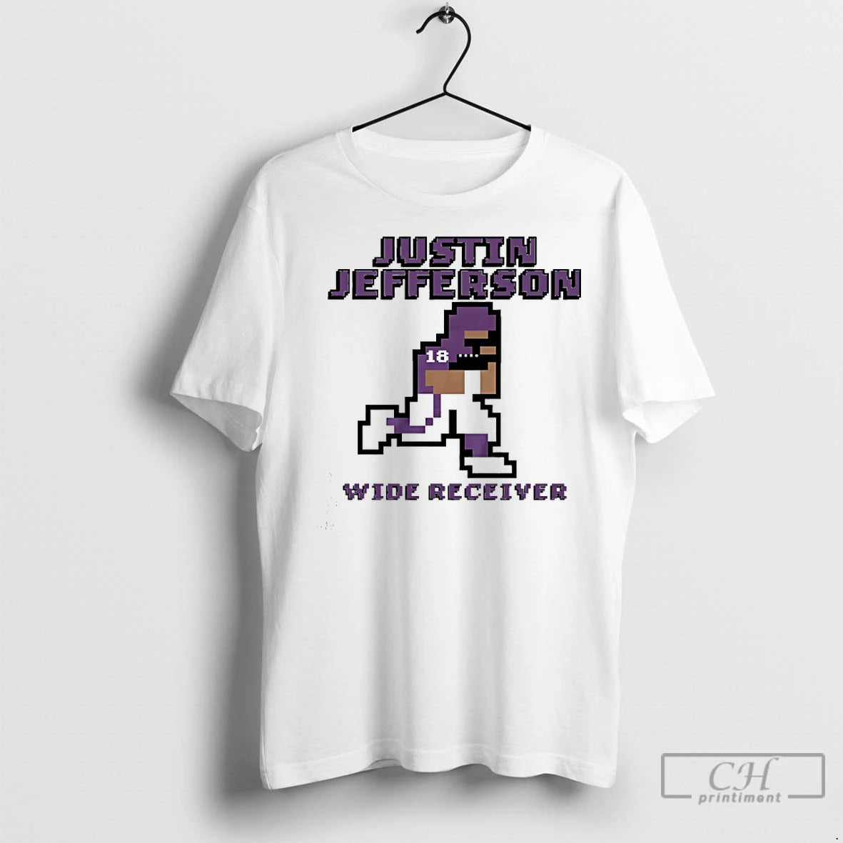 Classic Justin Jefferson Minnesota Vikings Wide Receiver Pixel T-Shirts, Hoodie, Sweatshirt | InkRitualCo.com