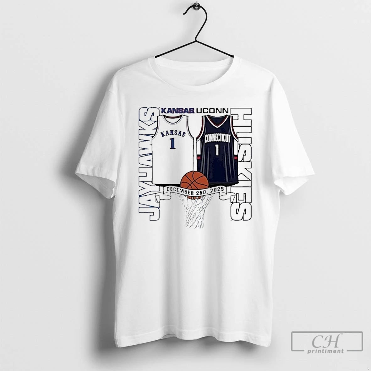 Classic Kansas Jayhawks Vs Uconn Huskies Basketball 2025 Gameday T-Shirts, Hoodie, Sweatshirt | InkRitualCo.com