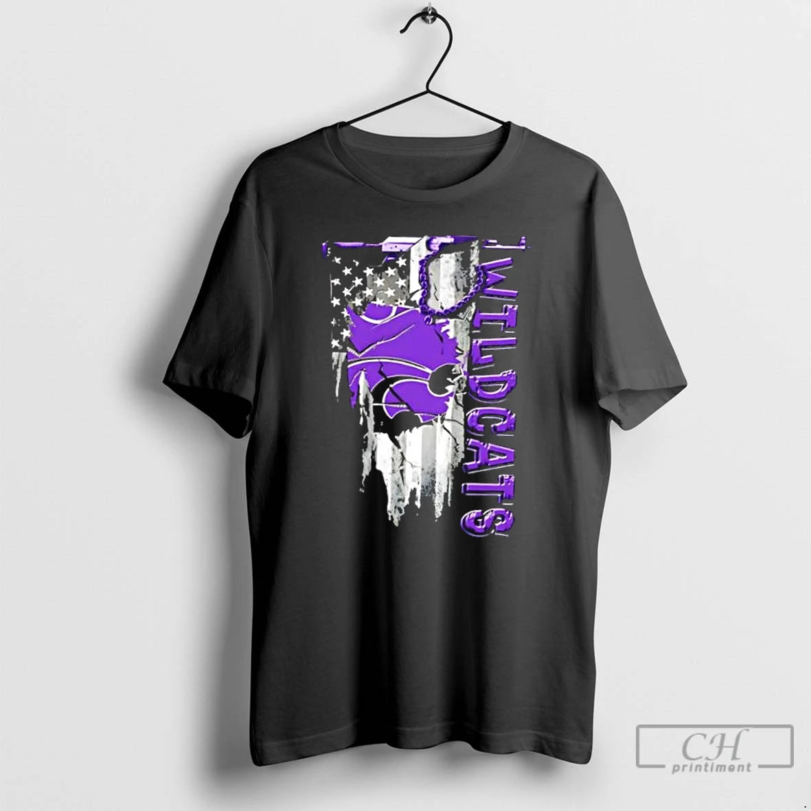 Classic Kansas State Wildcats Football Battle Shattered Usa Flag Rip Design T-Shirts, Hoodie, Sweatshirt | InkRitualCo.com