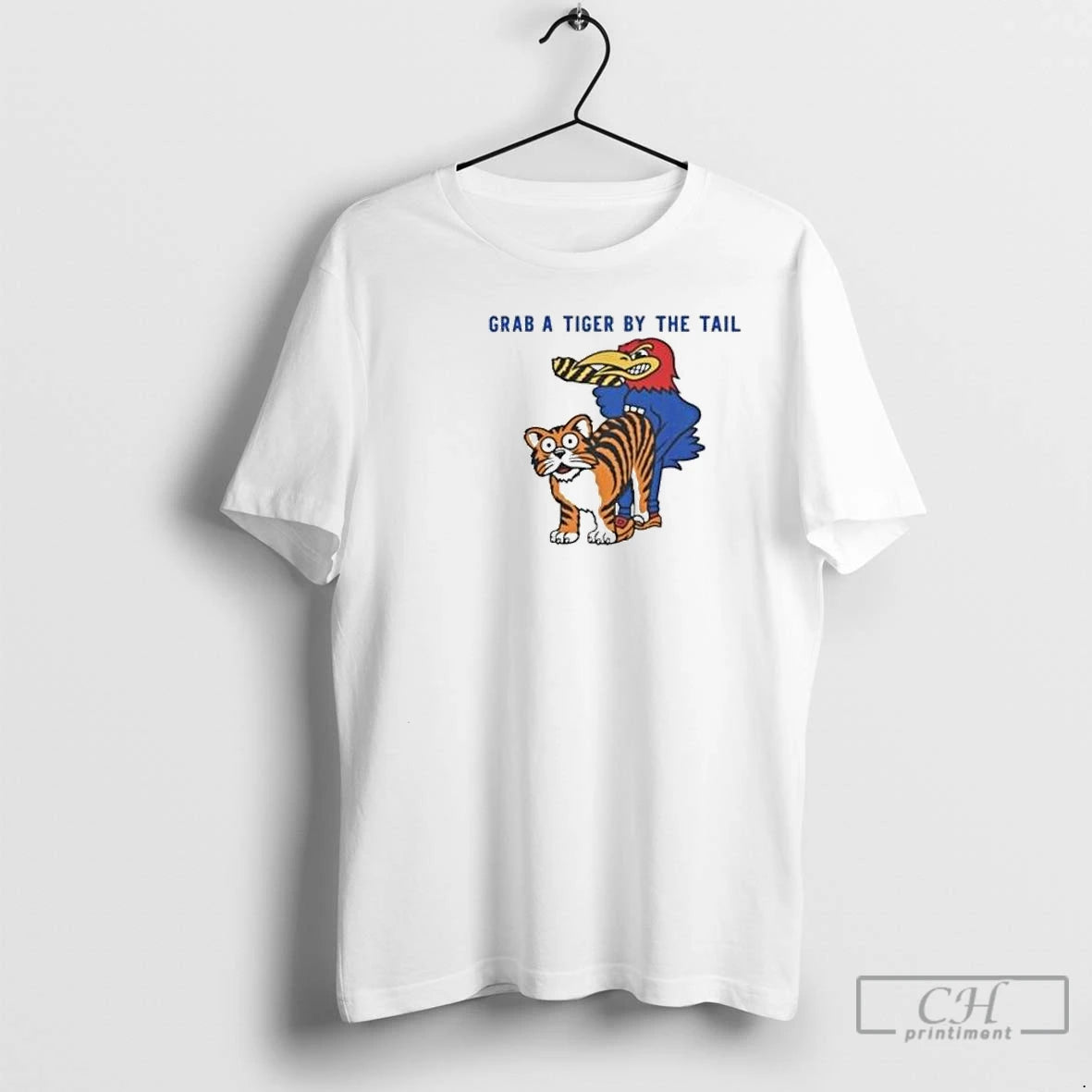 Classic Kansas Vs Missouri Rivalry Grab A Tiger By The Tail Circle White T Shirts Hoodie, Sweatshirt | InkRitualCo.com