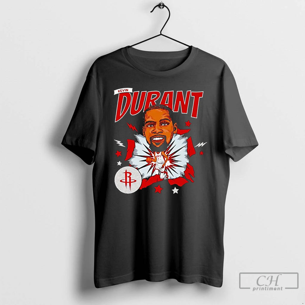 Classic Kevin Durant Big Head Caricature Rockets T Shirts Hoodie, Sweatshirt | InkRitualCo.com