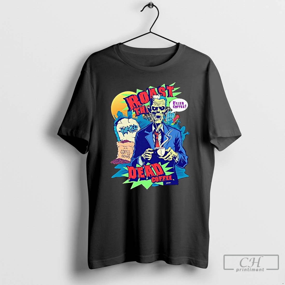 Classic Killer Coffee Roast The Dead Rise Coffee Shop T-Shirts, Hoodie, Sweatshirt | InkRitualCo.com
