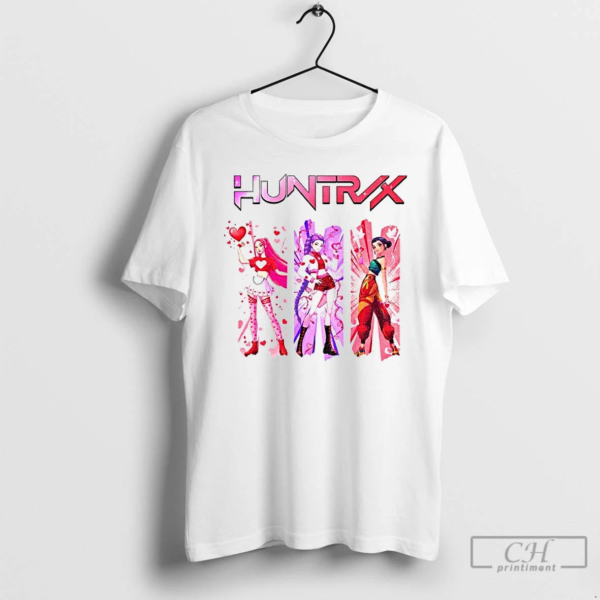 Classic Kpop Huntrix Valentine K Pop Demon Hunters Happy Valentine T-Shirts, Hoodie, Sweatshirt | InkRitualCo.com