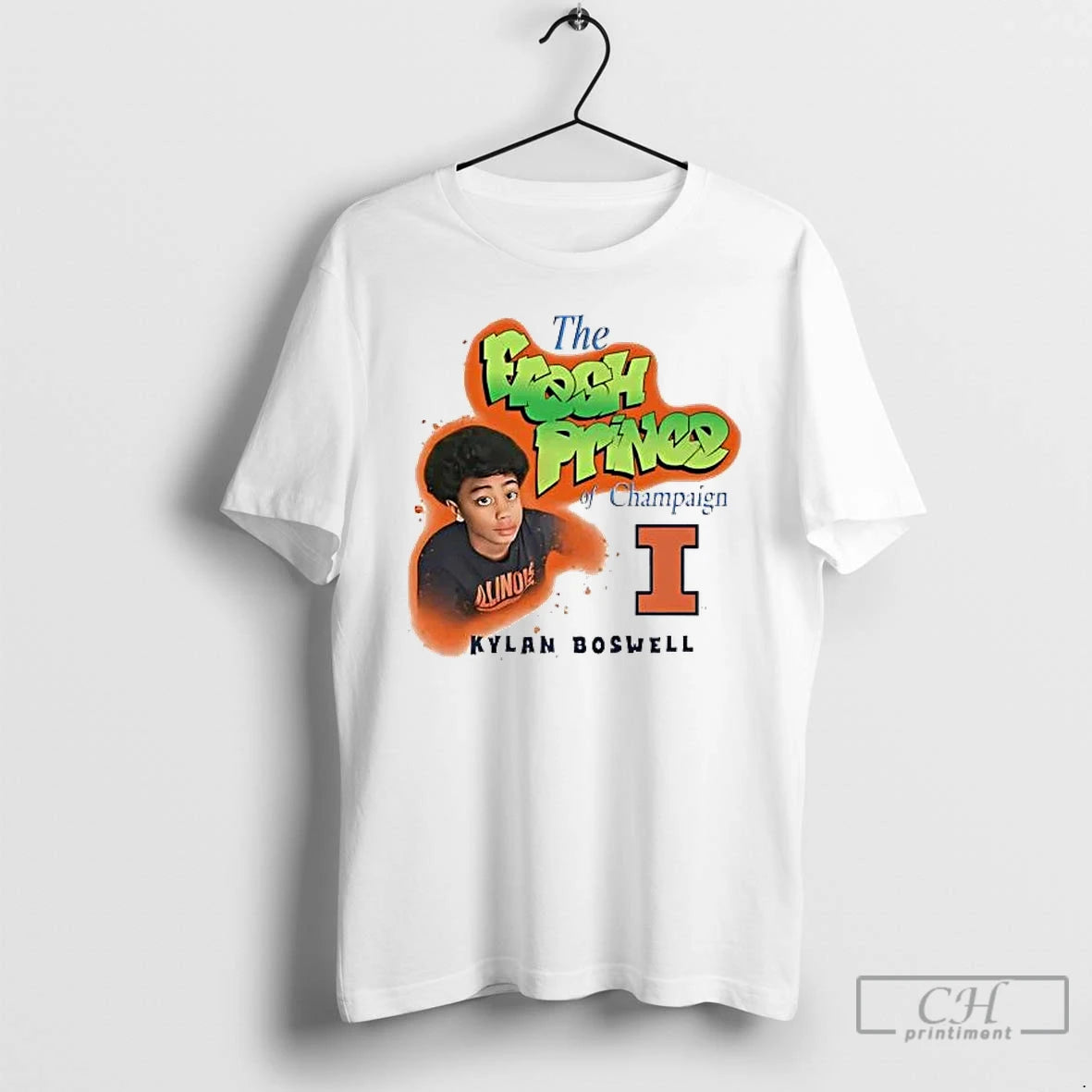 Classic Kylan Boswell The Fresh Prince Of Champaign Illinois Fighting Illini T-Shirts, Hoodie, Sweatshirt | InkRitualCo.com