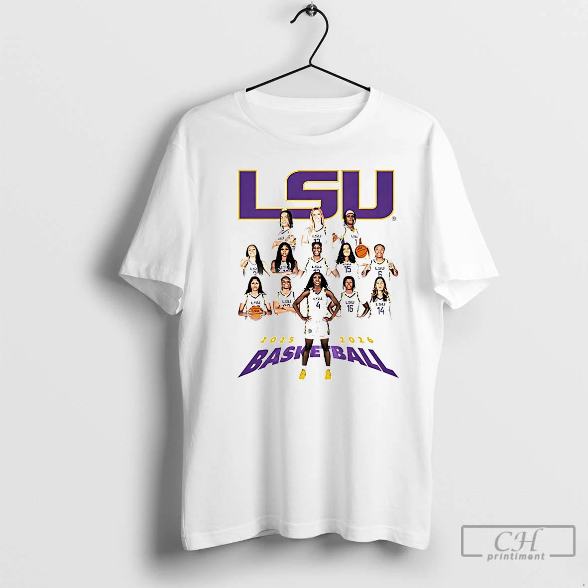 Classic Lsu Womens Basketball 2025 2026 Team Collage Christmas T-Shirts, Hoodie, Sweatshirt | InkRitualCo.com
