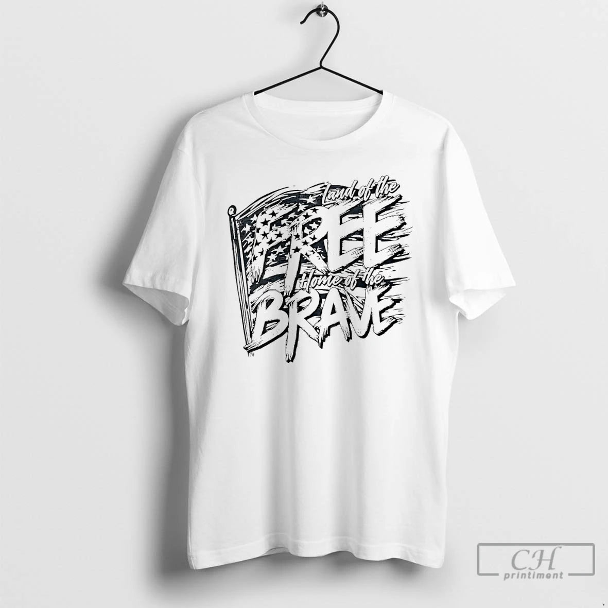 Classic Land Of The Free Home Of The Brave American Flag T-Shirts, Hoodie, Sweatshirt | InkRitualCo.com