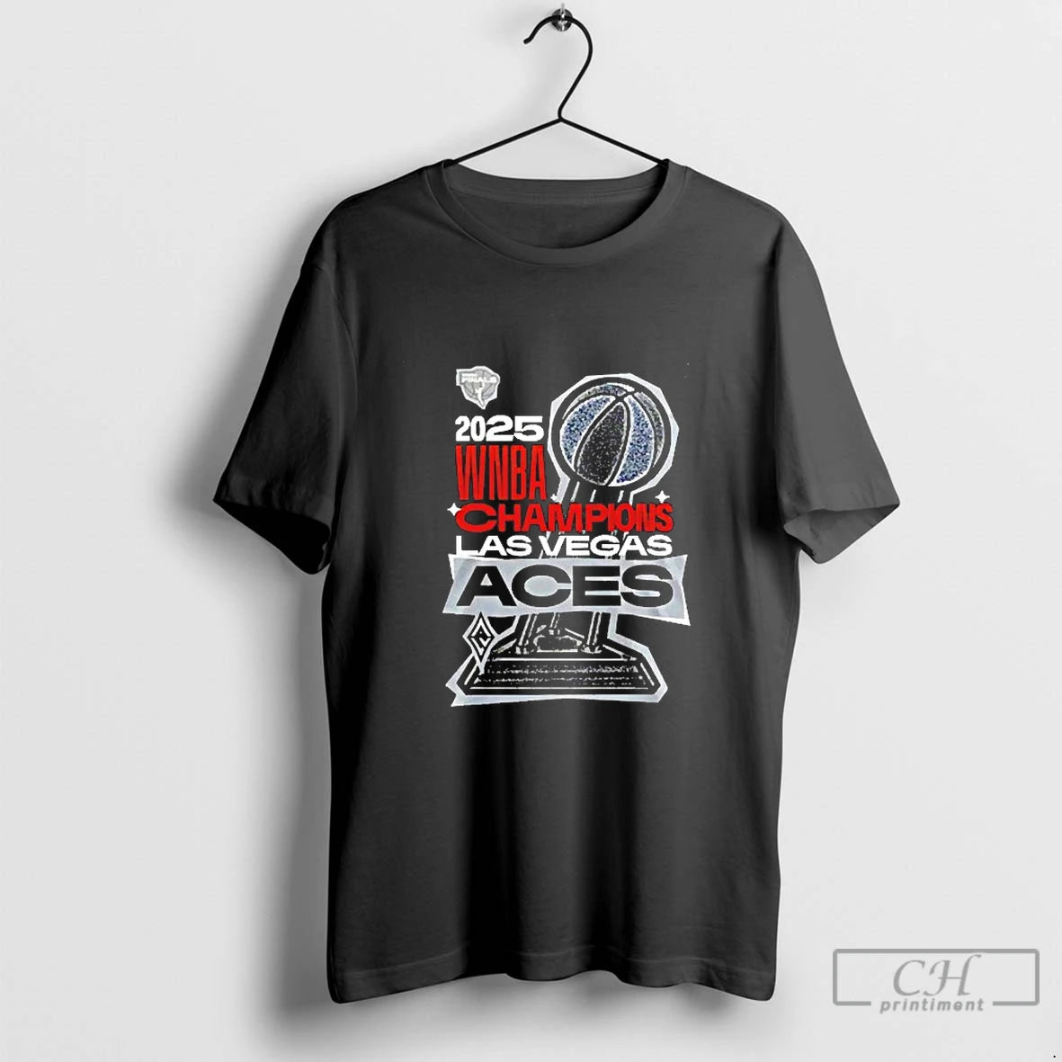 Classic Las Vegas Aces 2025 Wnba Champions Trophy Blackshirt T Shirts Hoodie, Sweatshirt | InkRitualCo.com