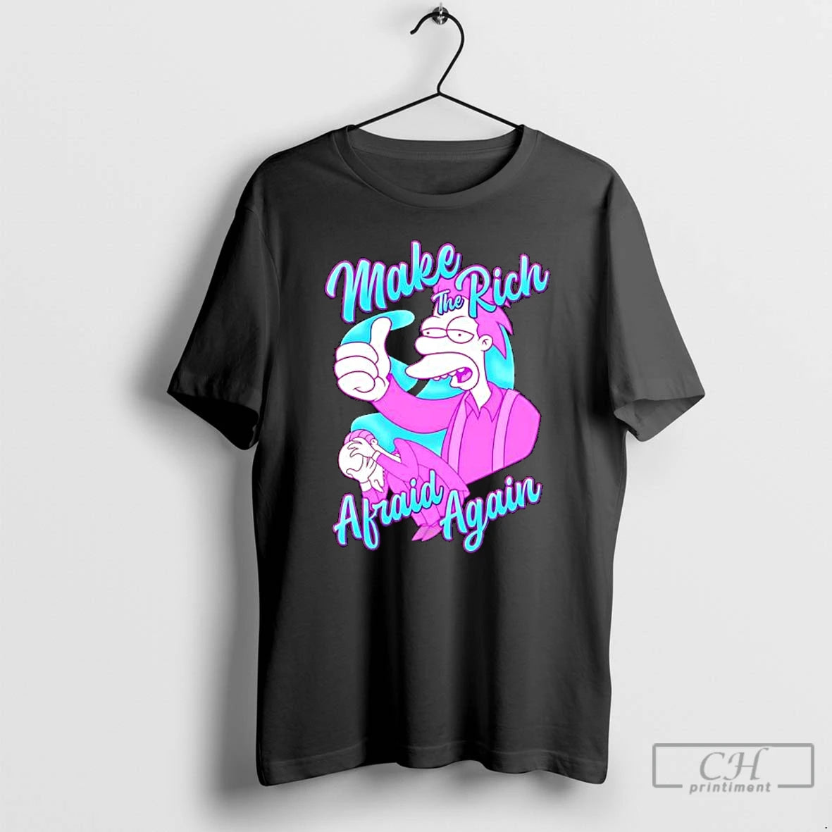 Classic Lenny Leonard The Simpsons Make The Rich Afraid Again T-Shirts, Hoodie, Sweatshirt | InkRitualCo.com