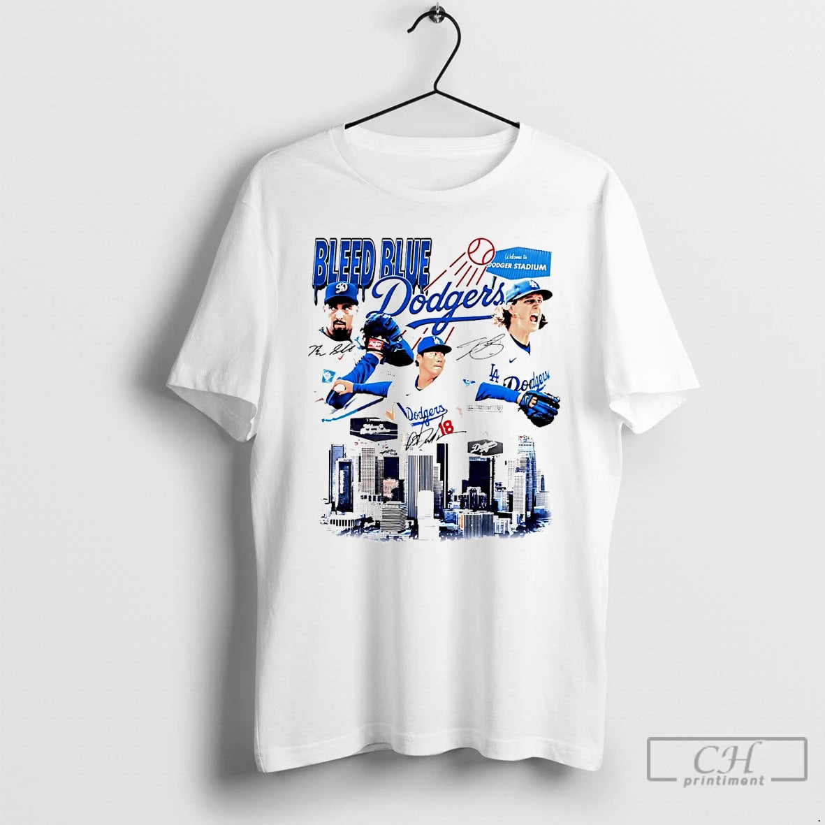 Classic Los Angeles Dodgers Players Bleed Blue Stadium Signatures T Shirts Hoodie, Sweatshirt | InkRitualCo.com
