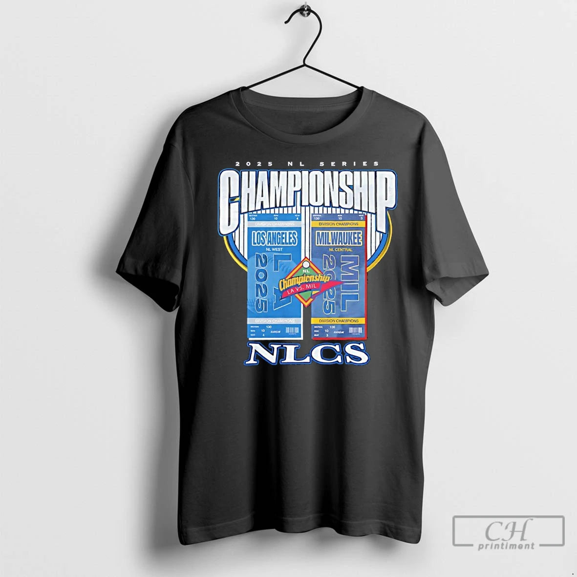 Classic Los Angeles Dodgers Vs Milwaukee Brewers 2025 Nlcs Series Championship Matchup T-Shirts, Hoodie, Sweatshirt