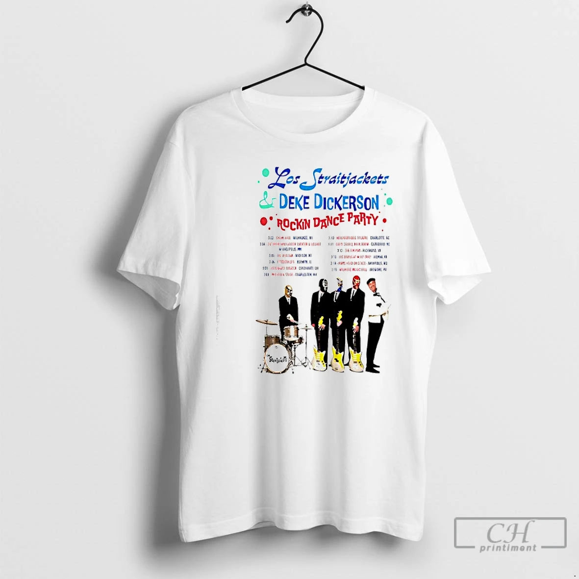 Classic Los Straitjackets Rockin Dance Party 2026 Shows T-Shirts, Hoodie, Sweatshirt | InkRitualCo.com