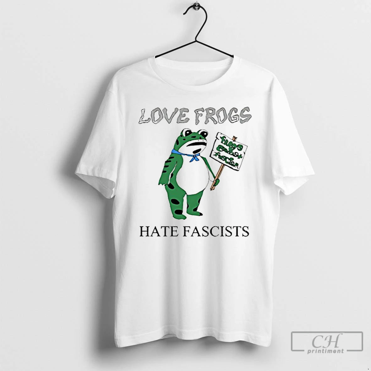 Classic Love Frogs Hate Fascists T Shirts Hoodie, Sweatshirt | InkRitualCo.com
