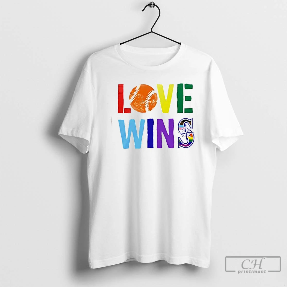 Classic Love Wins Seattle Mariners Seize The Moment 2 Sided T Shirts Hoodie, Sweatshirt | InkRitualCo.com
